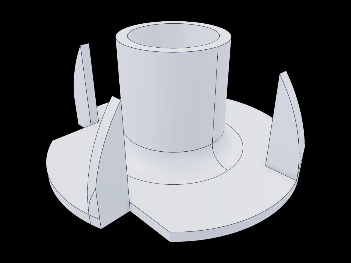 Small Four-Vane Impeller