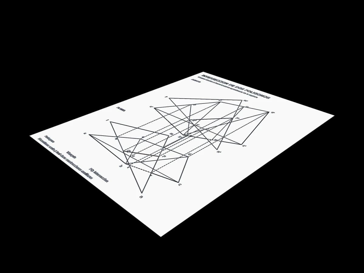 Descriptive Geometry Diagram