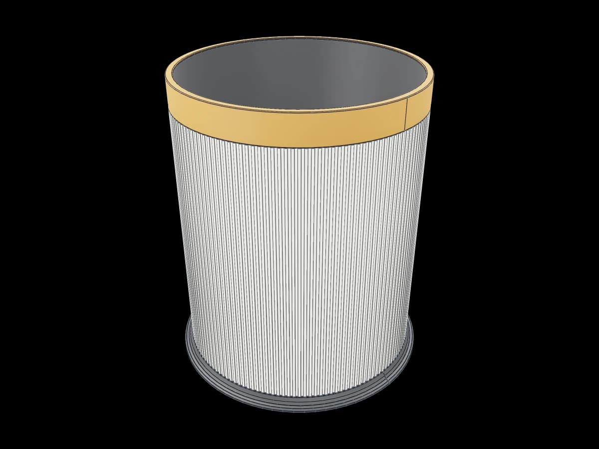 Three Color Trash Can