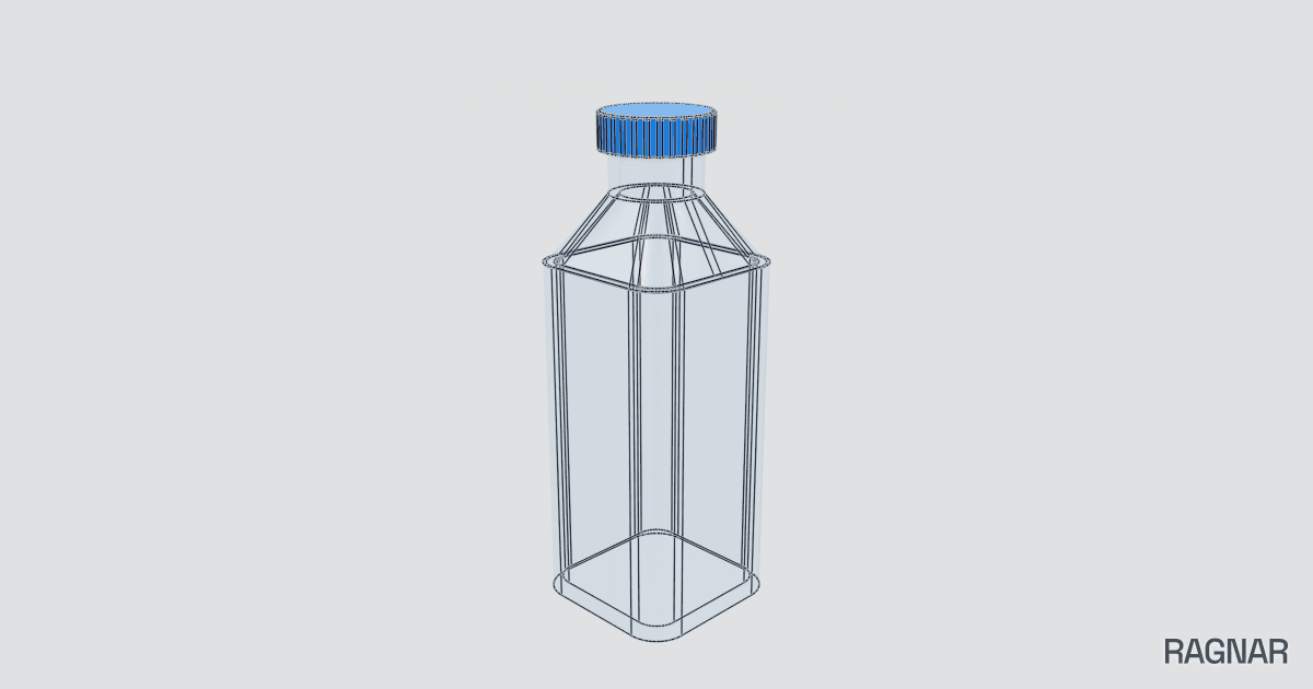 Square Media Bottle
