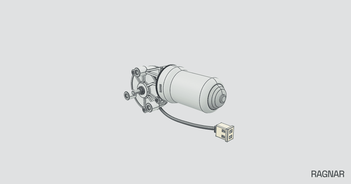 Wiper motor exterior