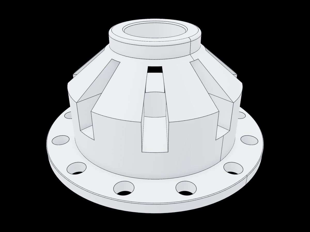 Slotted Flanged Hub