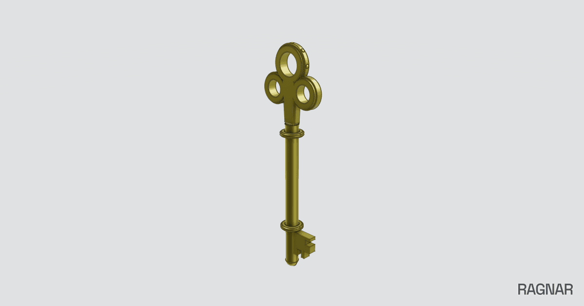 Traditional shed key