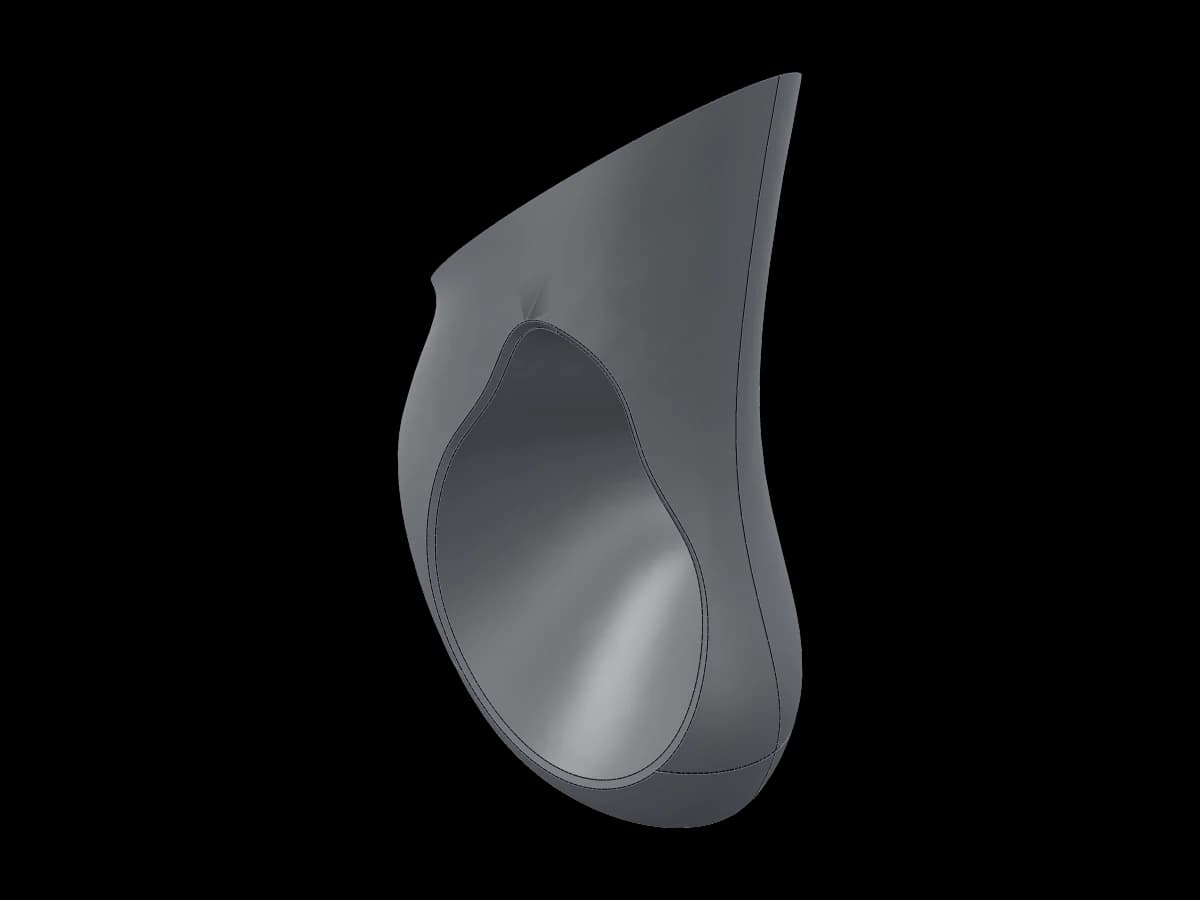 Asymmetric Sculpted Fan Replica
