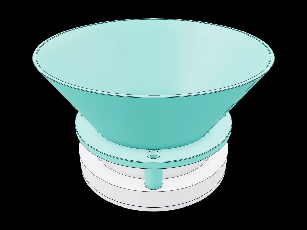 Funnel Hopper and Metering Assembly