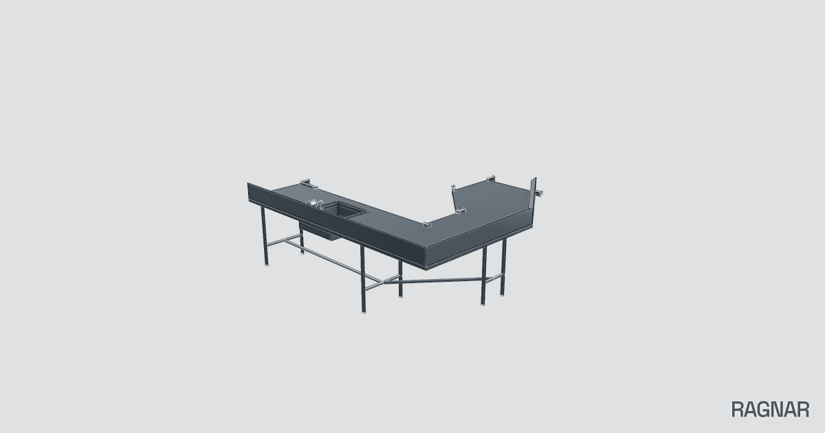 Stainless Soiled-Dish Table