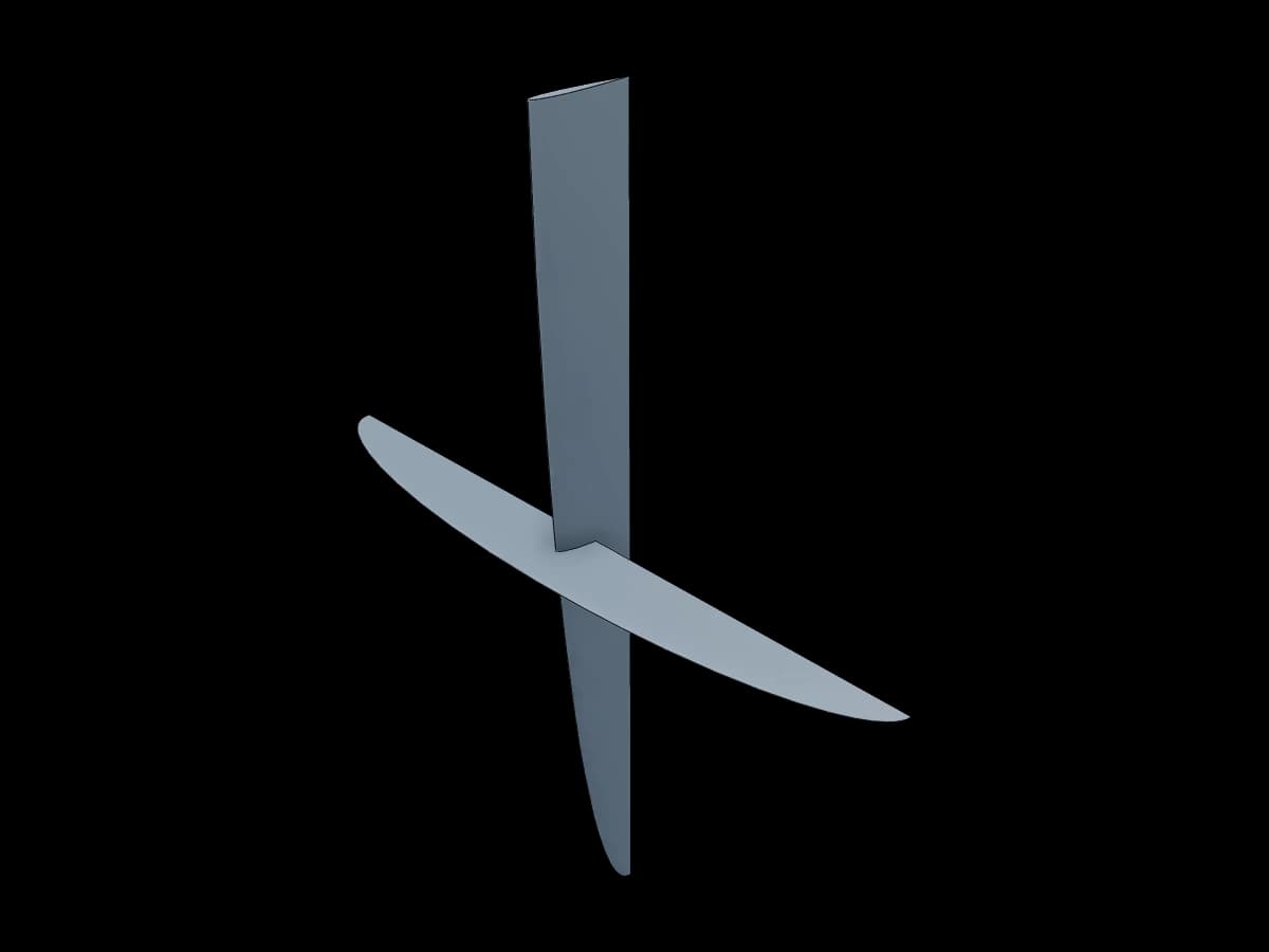 Hydrofoil Rudder Model