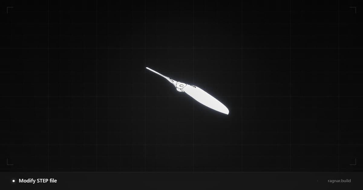 Modify STEP file