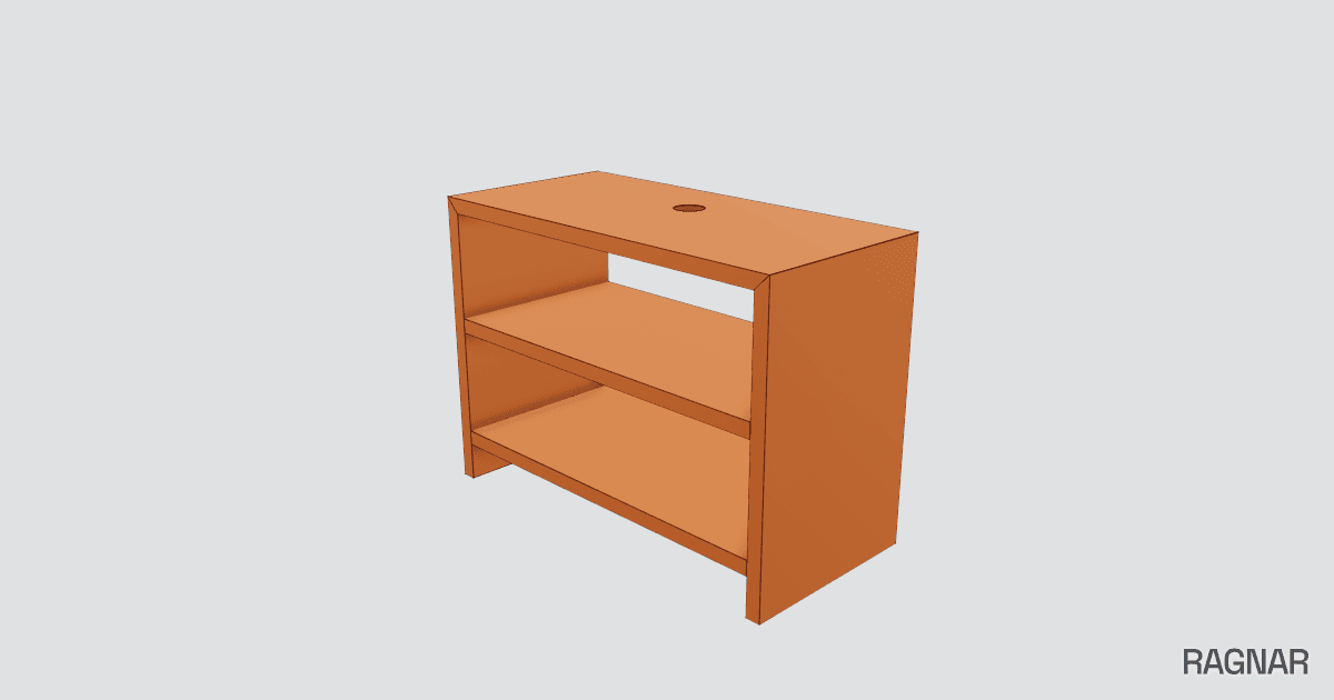 Oak Waterfall Vanity