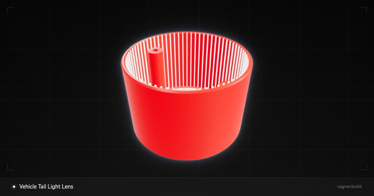Vehicle Tail Light Lens