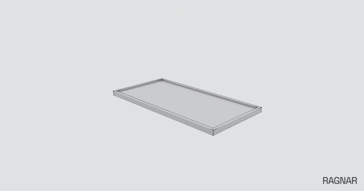 Shallow tray