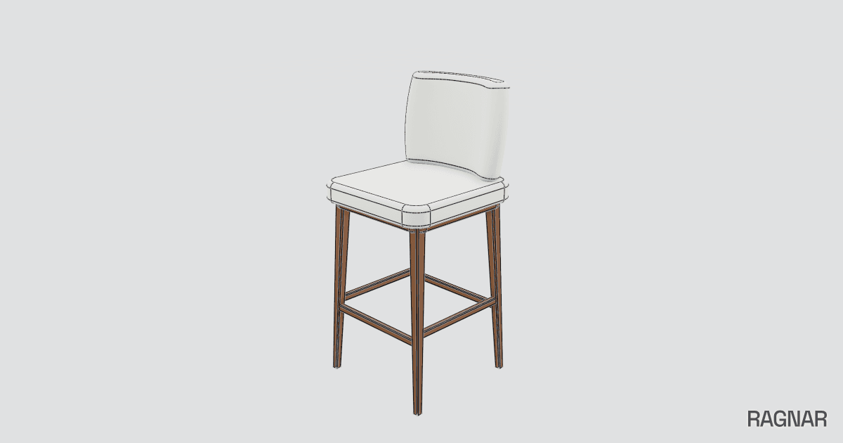 Wooden Bar Stool