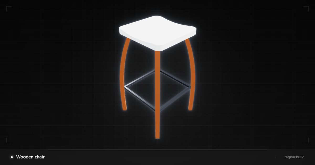 Wooden chair
