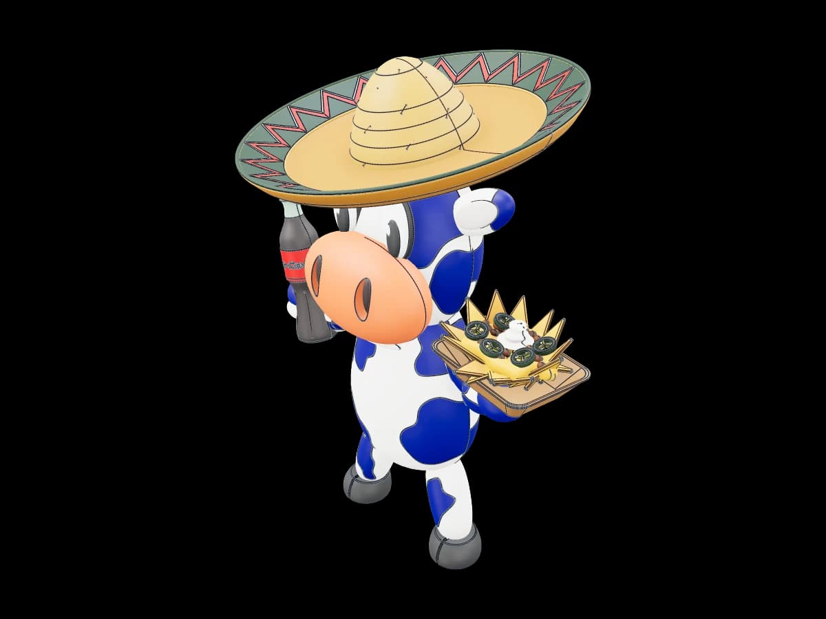 Blue Spotted Fiesta Cow