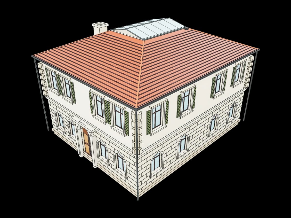 Compact Italian Palazzo