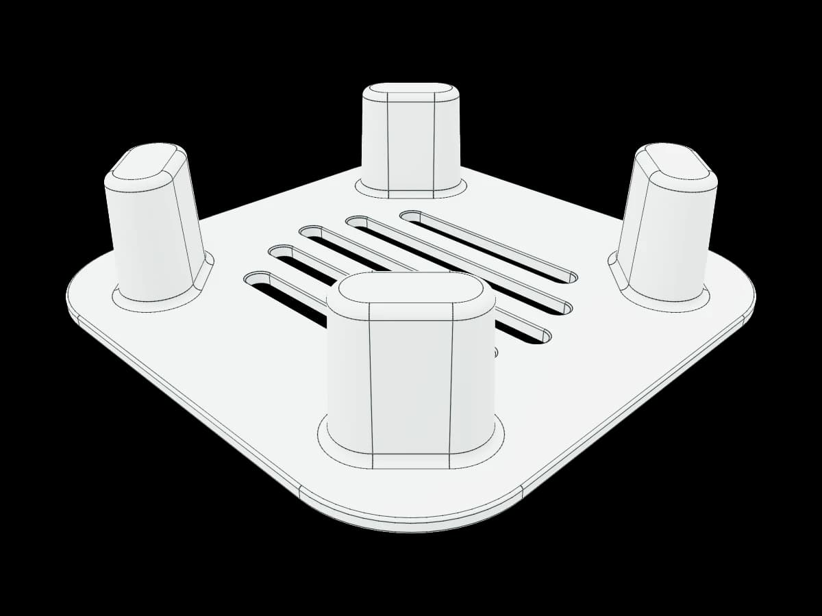 Perforated Corner Post Plate