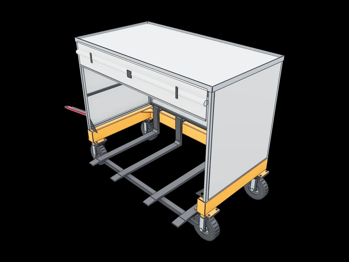 Towable Material Handling Cart