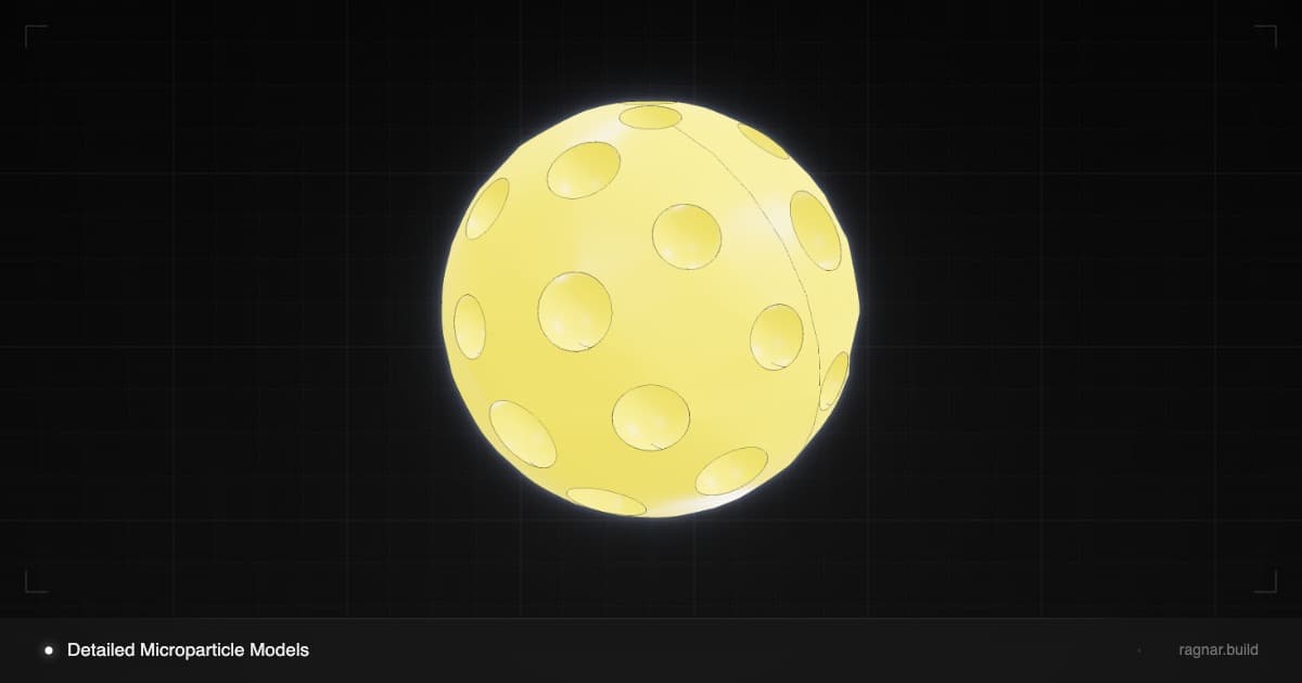 Dimpled Microparticle Sphere