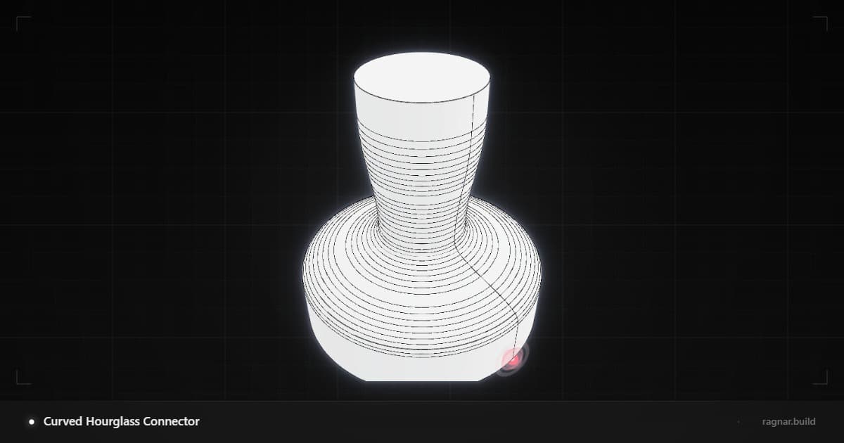 Curved Hourglass Connector