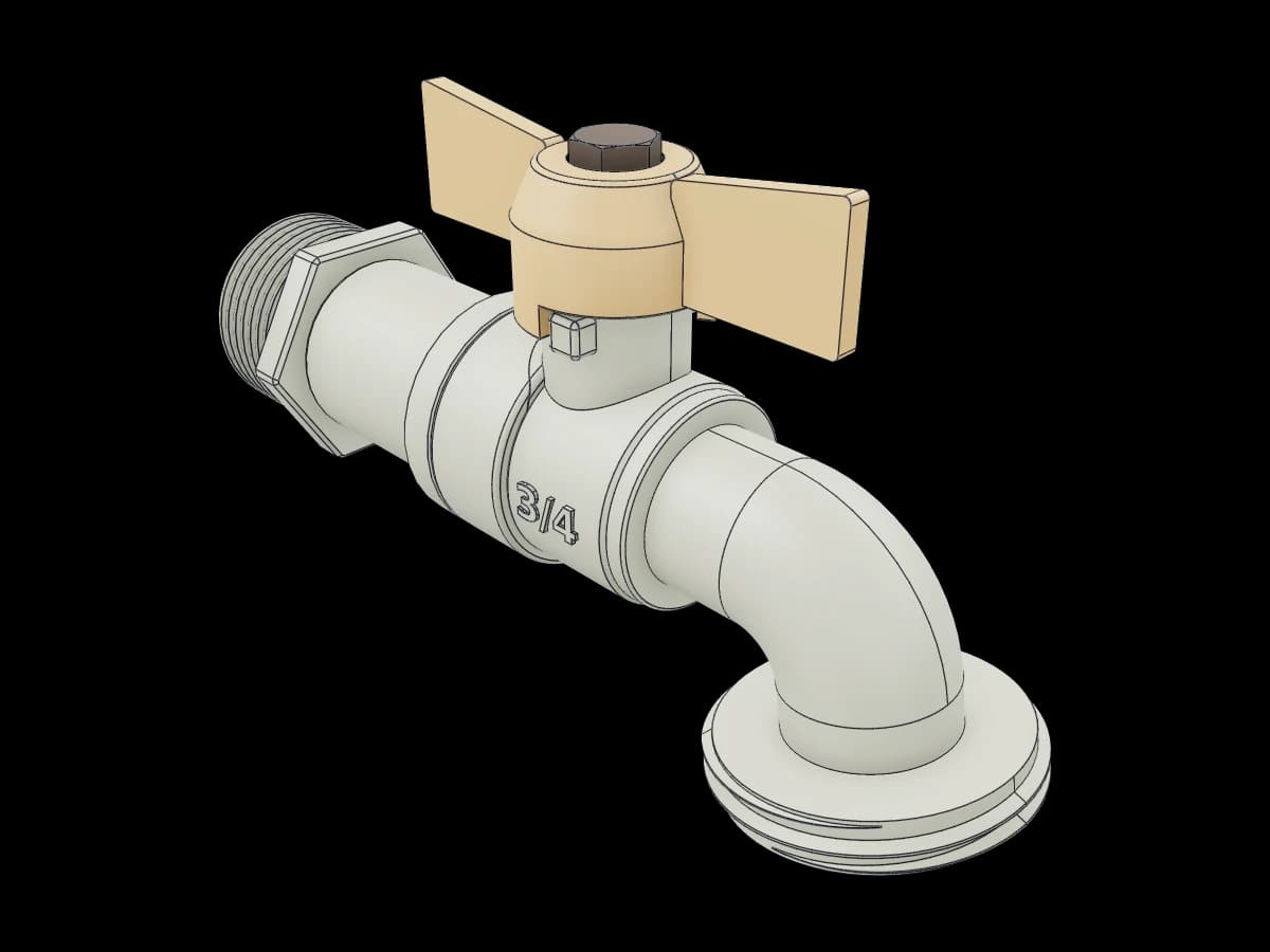 Modified Water Faucet Tap