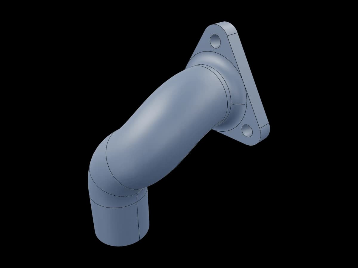 Offset Flanged Elbow Pipe