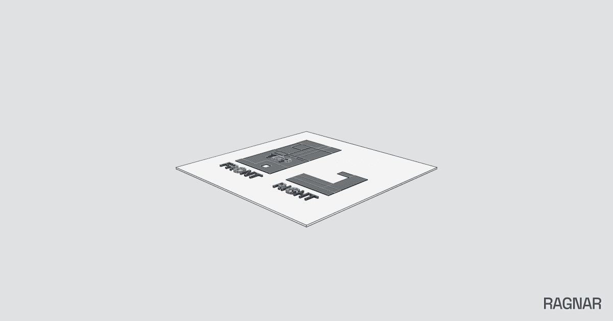 Multi-view orthographic projection