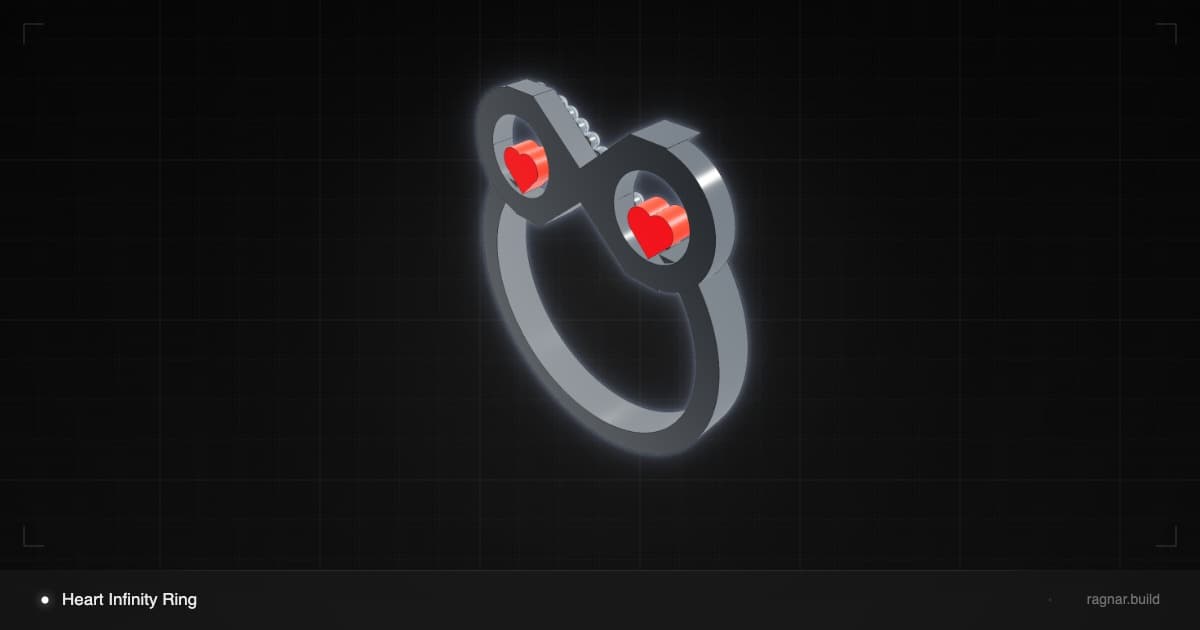 Heart Infinity Ring