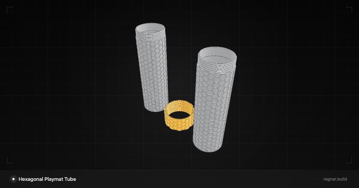 Hexagonal Playmat Tube