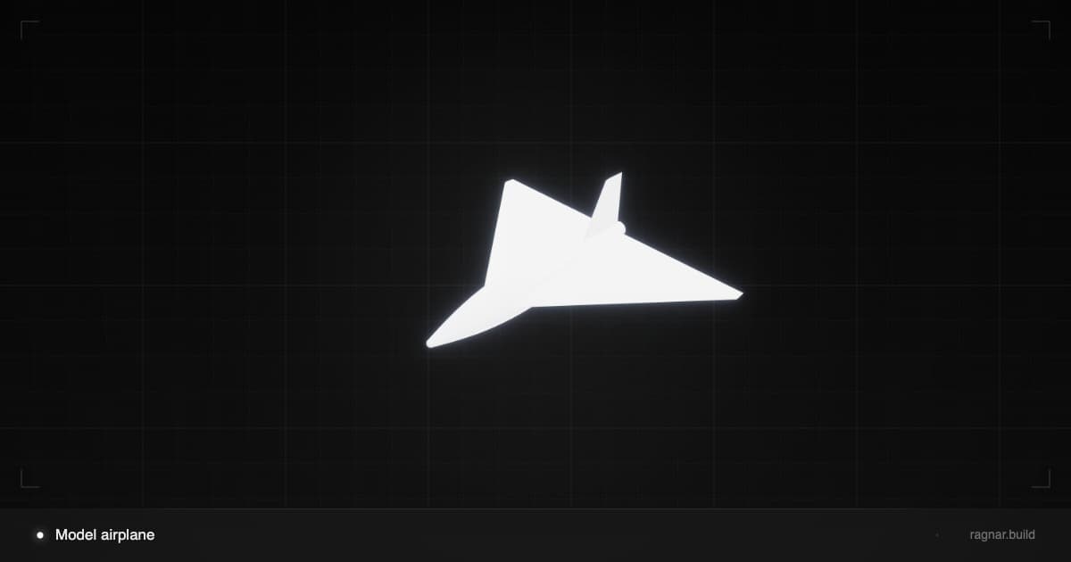 Model airplane
