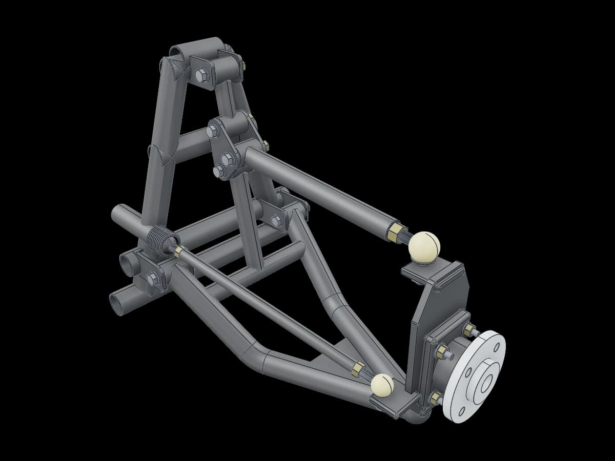 Six-Bar Suspension Assembly
