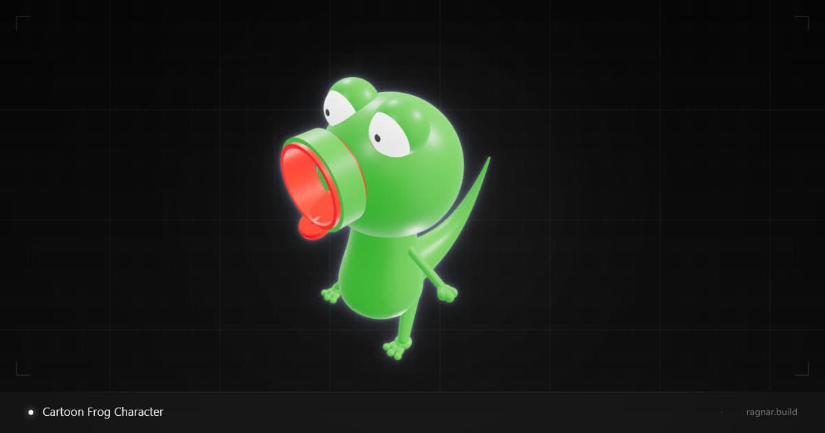 Cartoon Frog Character