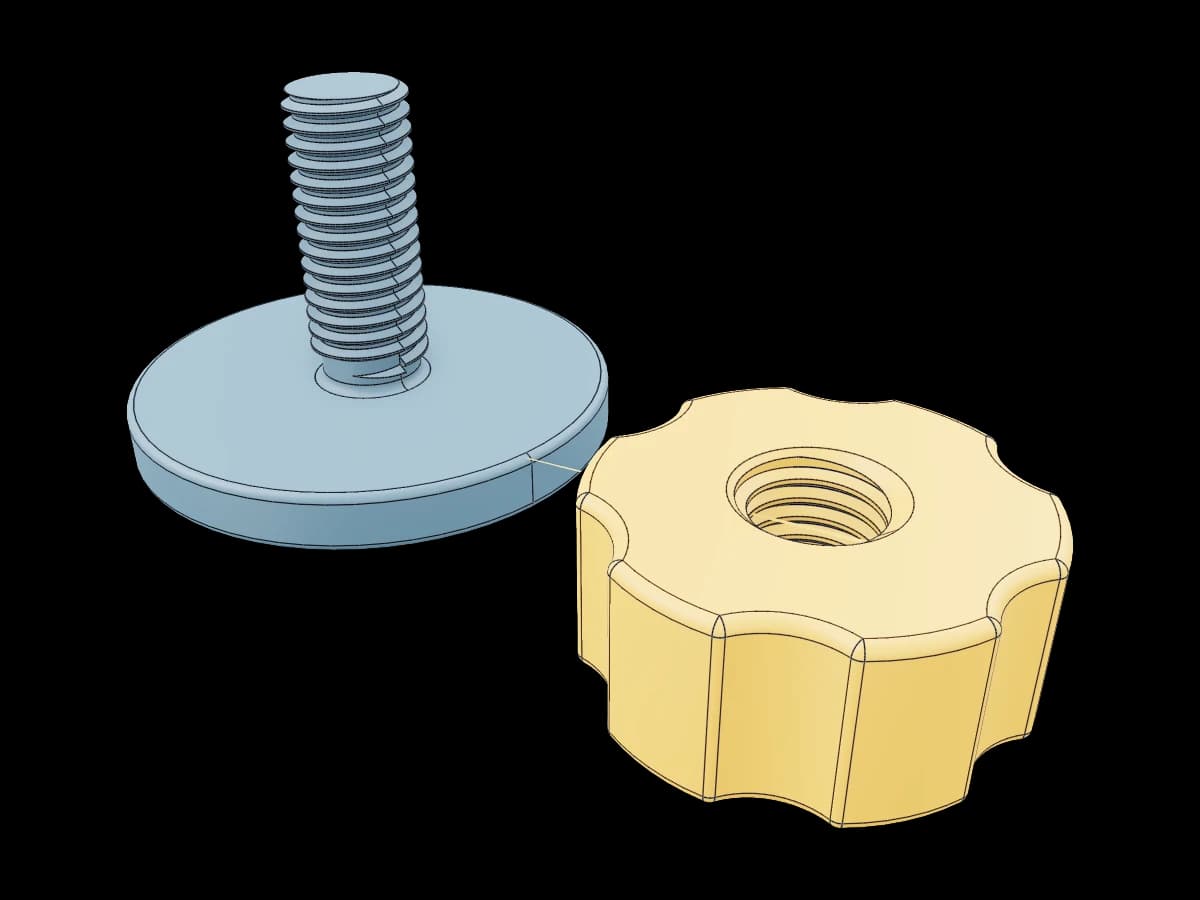 Threaded Stud And Knob