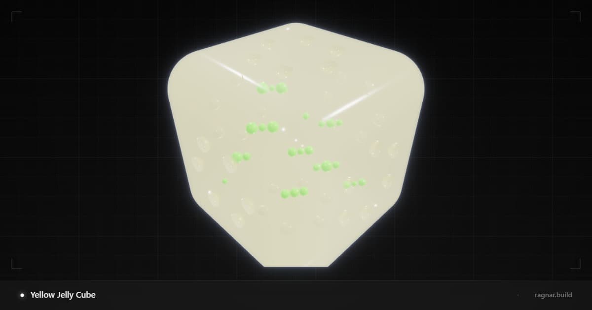 Yellow Jelly Cube