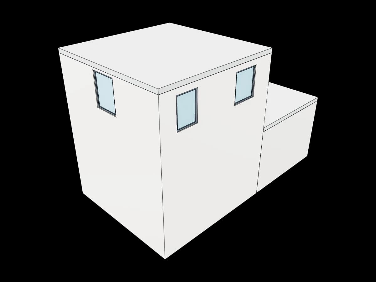 Multi Window Building Structure