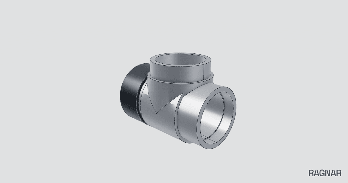 Brass Pipe Tee Assembly