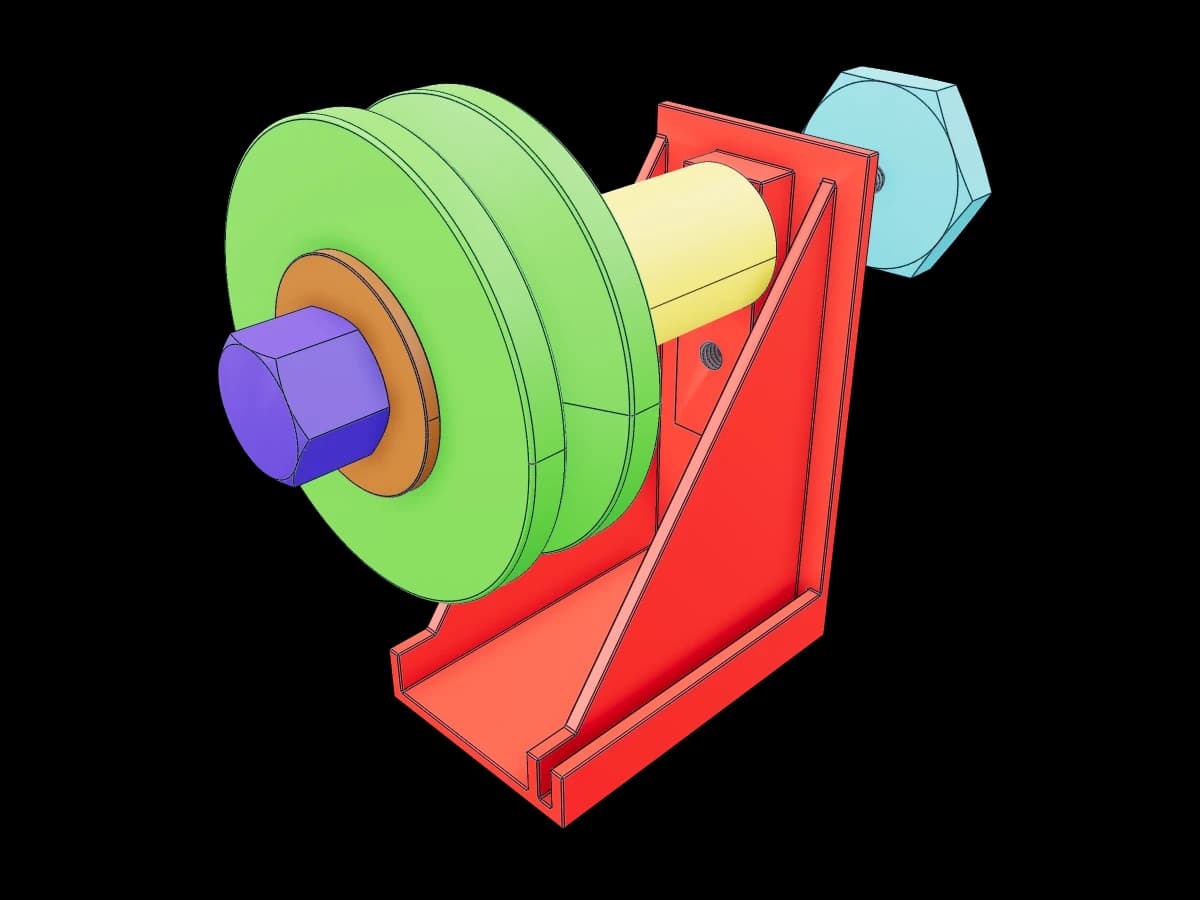 Industrial Pulley Support Unit