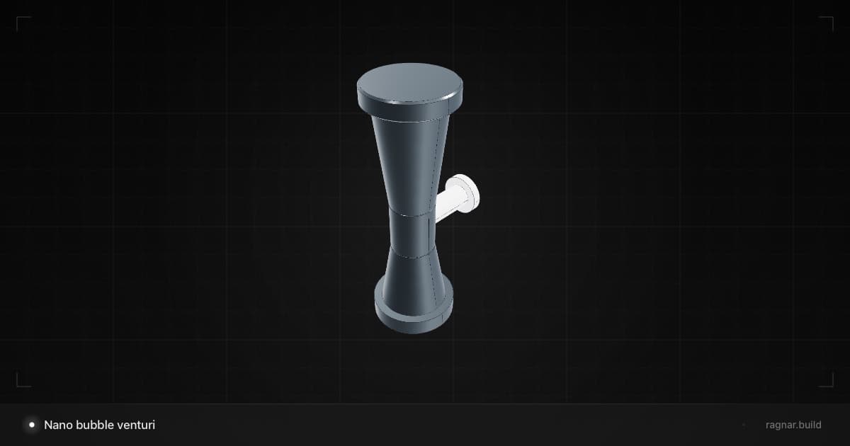 Nano bubble venturi