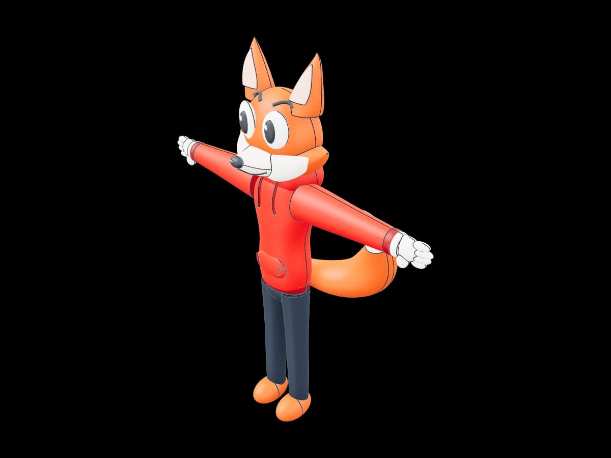 Fox In Red Hoodie