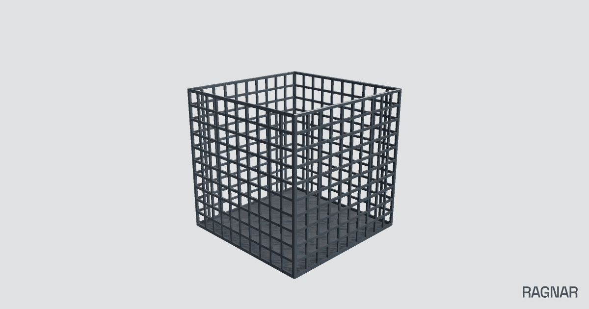 Mesh storage cubes