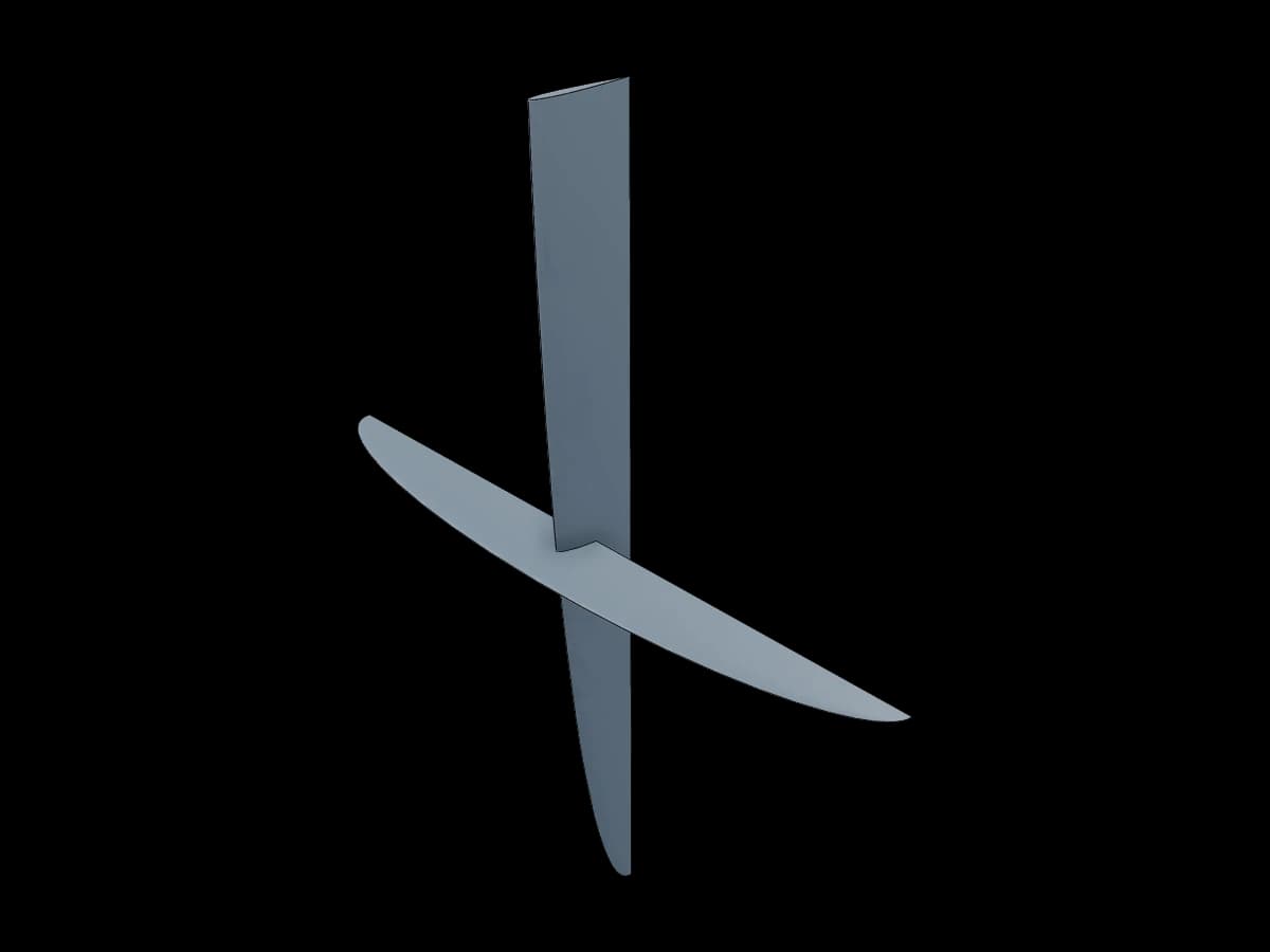 Hydrofoil Rudder Model