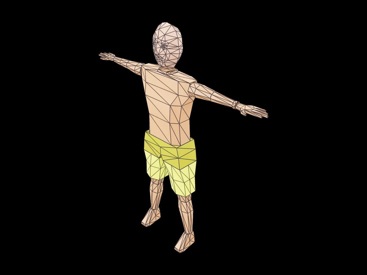 Low Poly Stylized Man