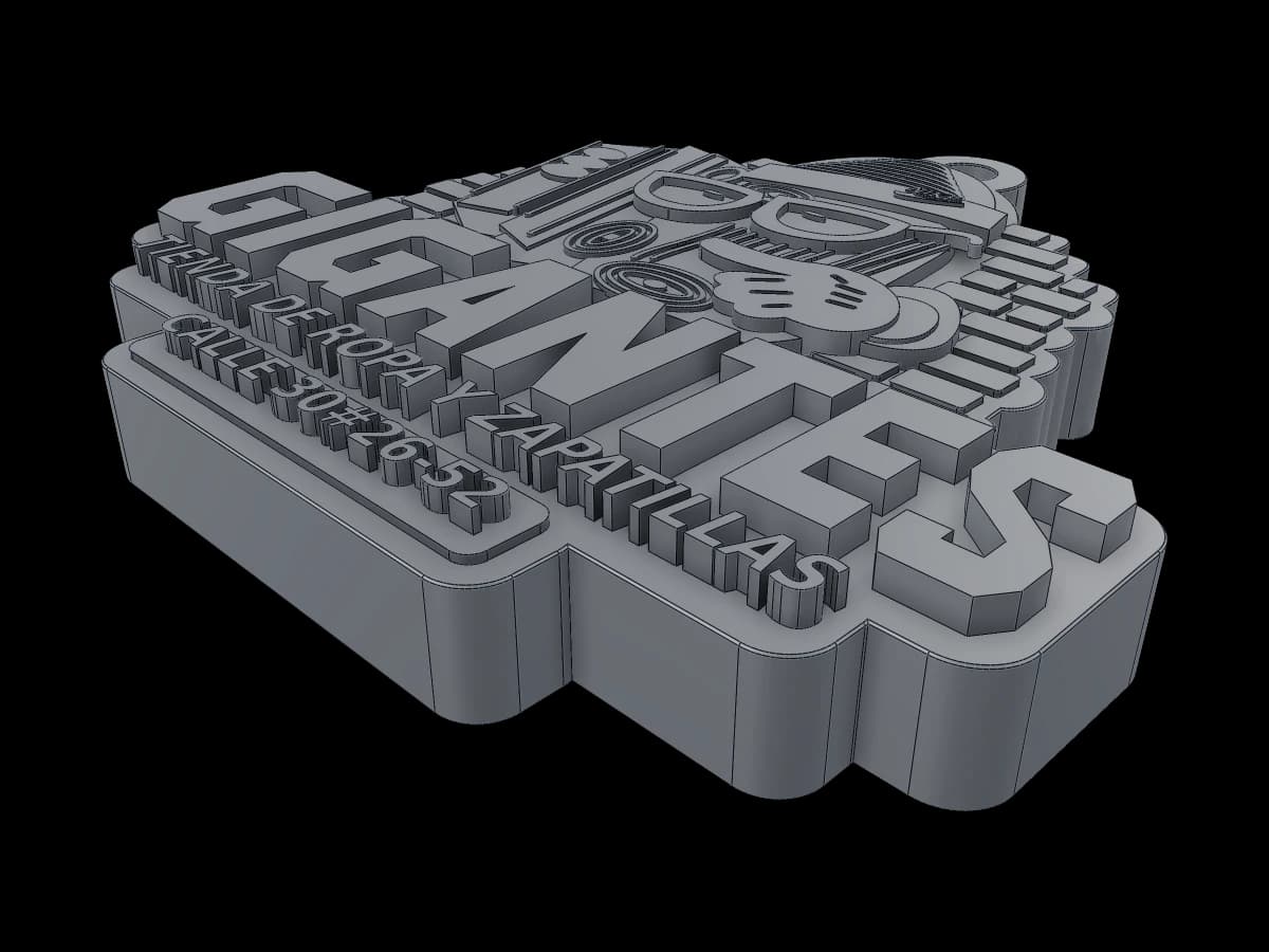 GIGANTES Relief Keychain