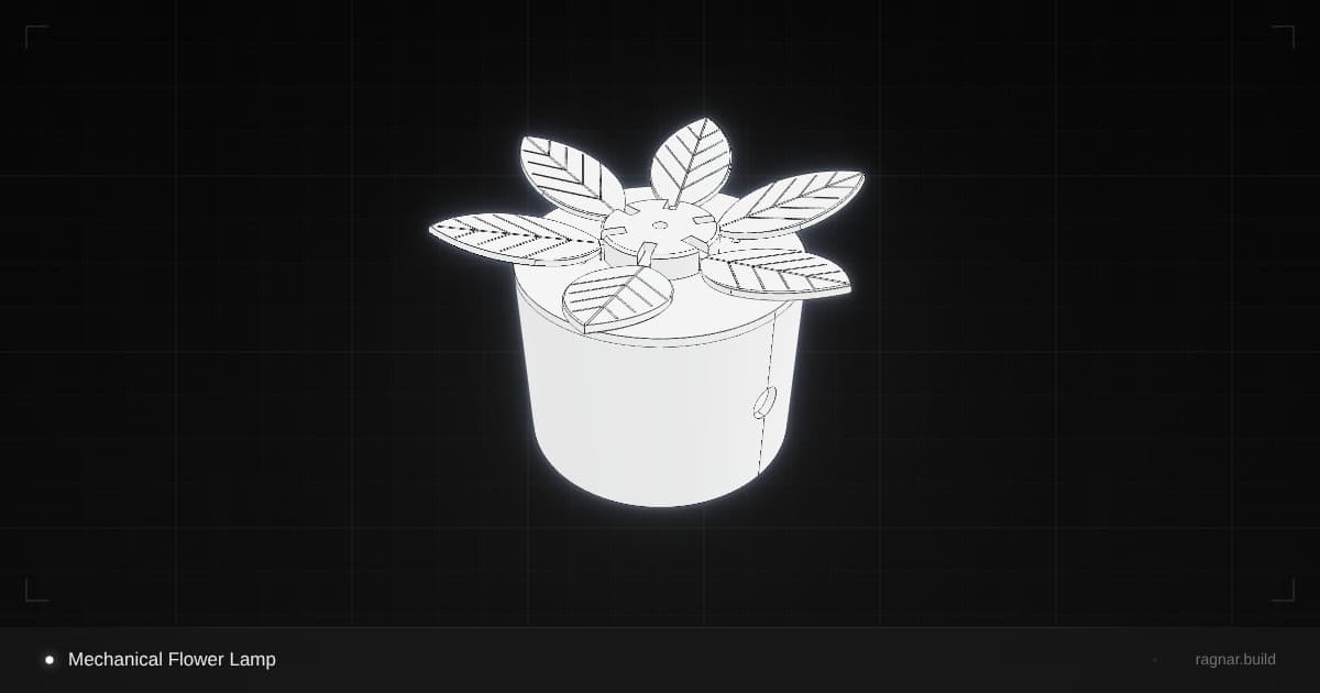 Mechanical Flower Lamp
