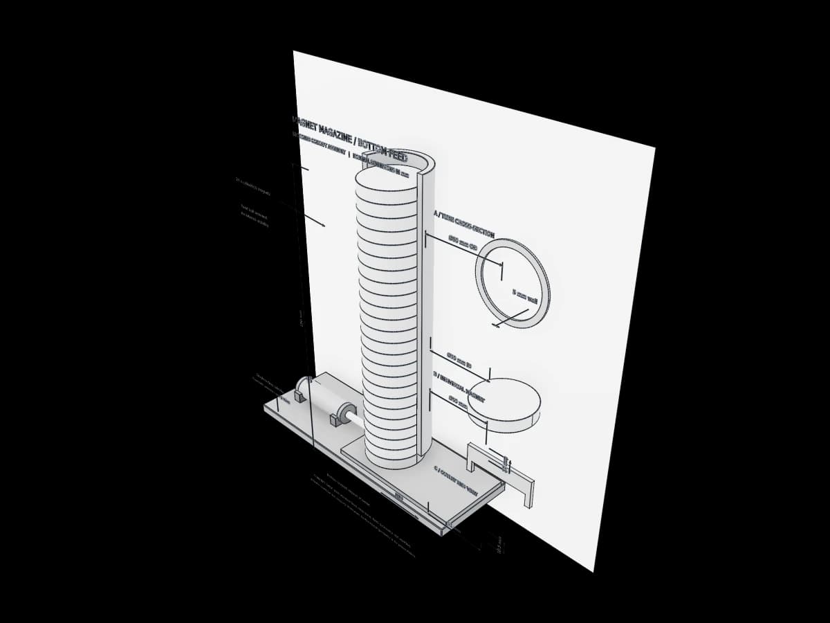 Cylindrical Magnet Magazine