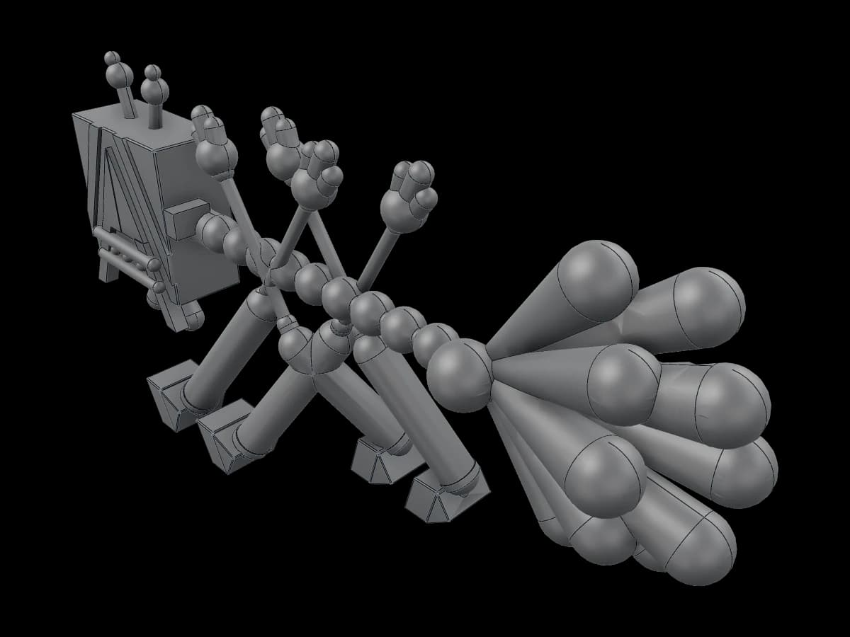 Artistic Creature Display Sculpture