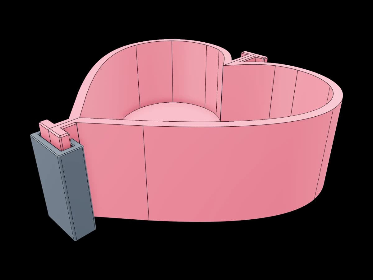 Heart Mold Support Box