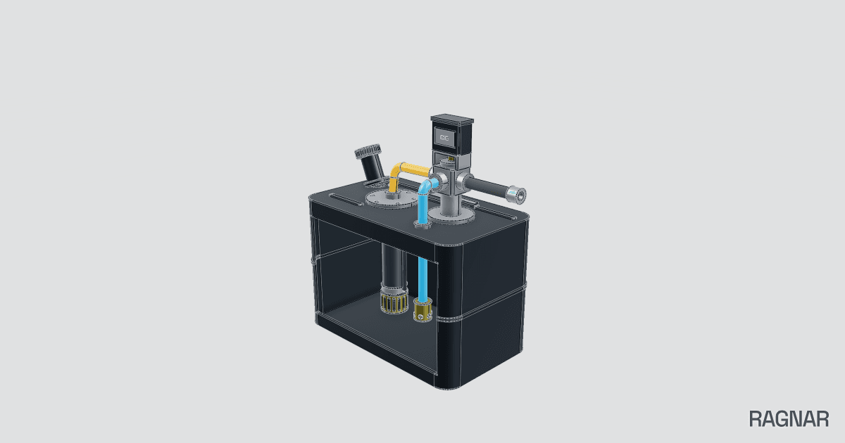 Sectioned fuel tank