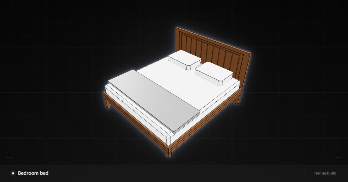 Modern Bed with Headboard