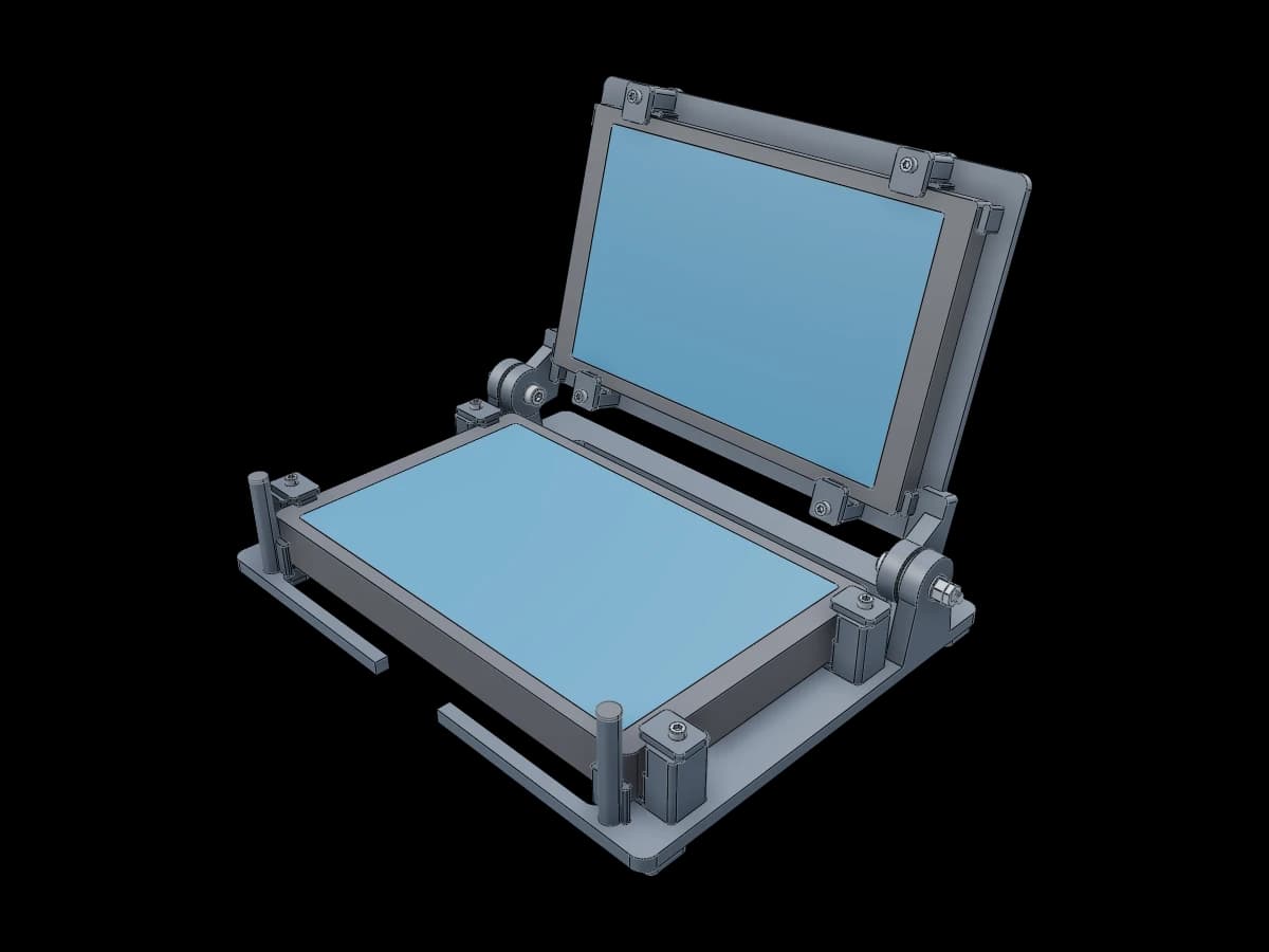 Dual-Screen Clamshell Mount