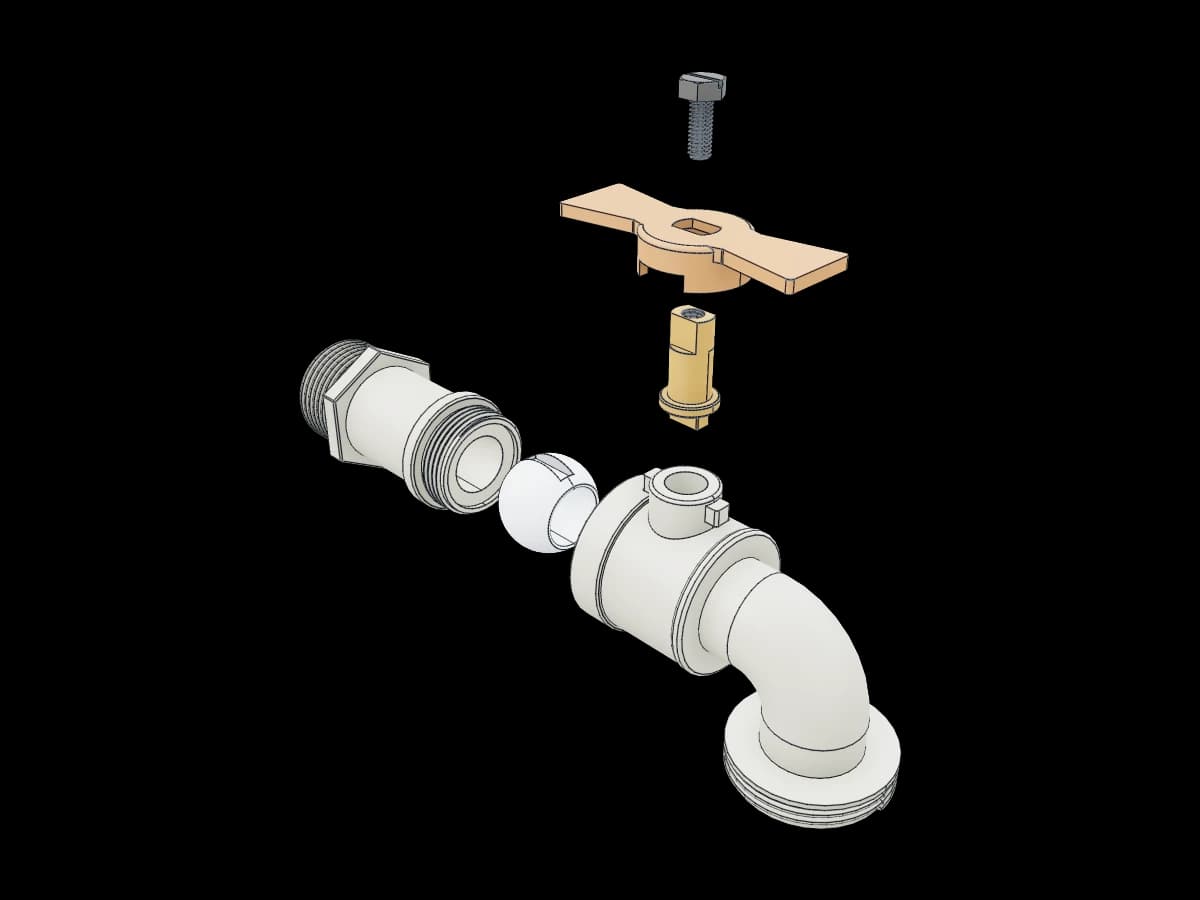 Exploded Water Tap